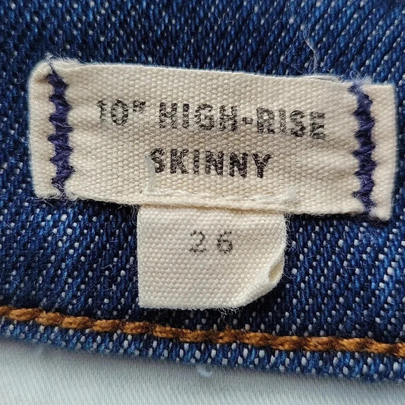 Madewell Jeans 10" High Rise Skinny Medium Wash Size 26 - Picture 13 of 16